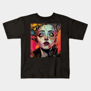 Post Apocalyptic Psycho Girl Kids T-Shirt